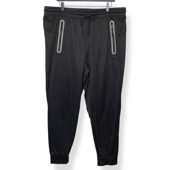 RBX men's black zipper pocket jogger style sweatpants SZ XXL - Picture 1 of 7